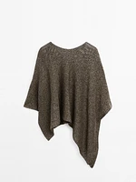 Cape en maille chinée - Studio