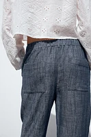 PANTALON DE JOGGING AVEC LIN