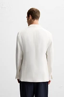BLAZER CROISÉE 100 % LIN