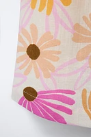 FLORAL LINEN DRESS