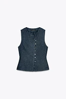 GILET CROISÉ EN LIN