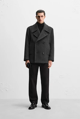 WOOL - CASHMERE CROP COAT