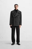 WOOL - CASHMERE CROP COAT