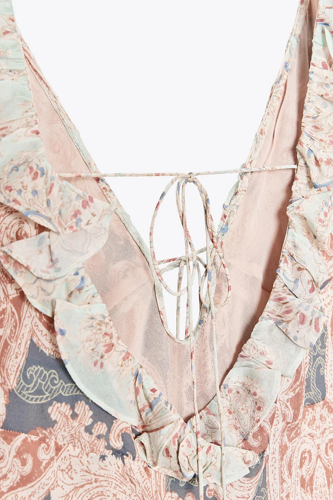 ZW COLLECTION PRINTED SLIP DRESS