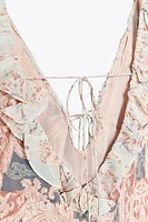 ZW COLLECTION PRINTED SLIP DRESS
