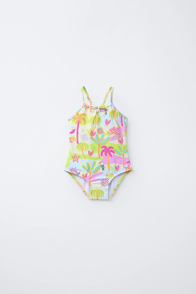 2-6 YEARS/ PRINTED SWIMSUIT