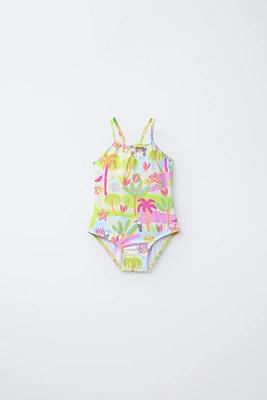 2-6 YEARS/ PRINTED SWIMSUIT