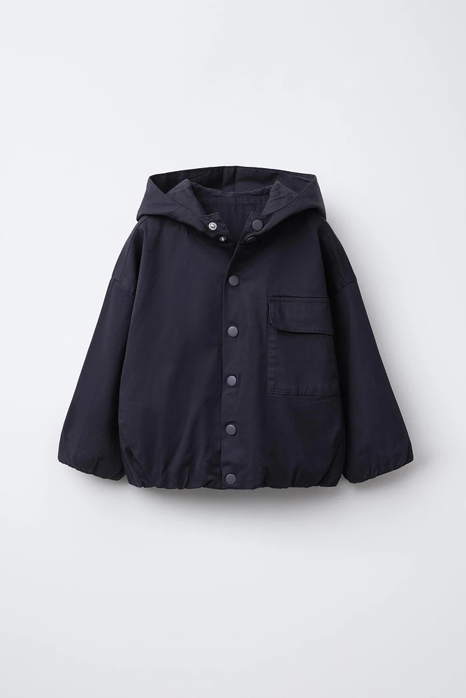 LOGO HOODED JACKET