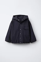LOGO HOODED JACKET