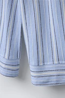 PANTALON WIDE LEG RAYURES