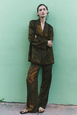 PANTALON EN JACQUARD COLLECTION ZW