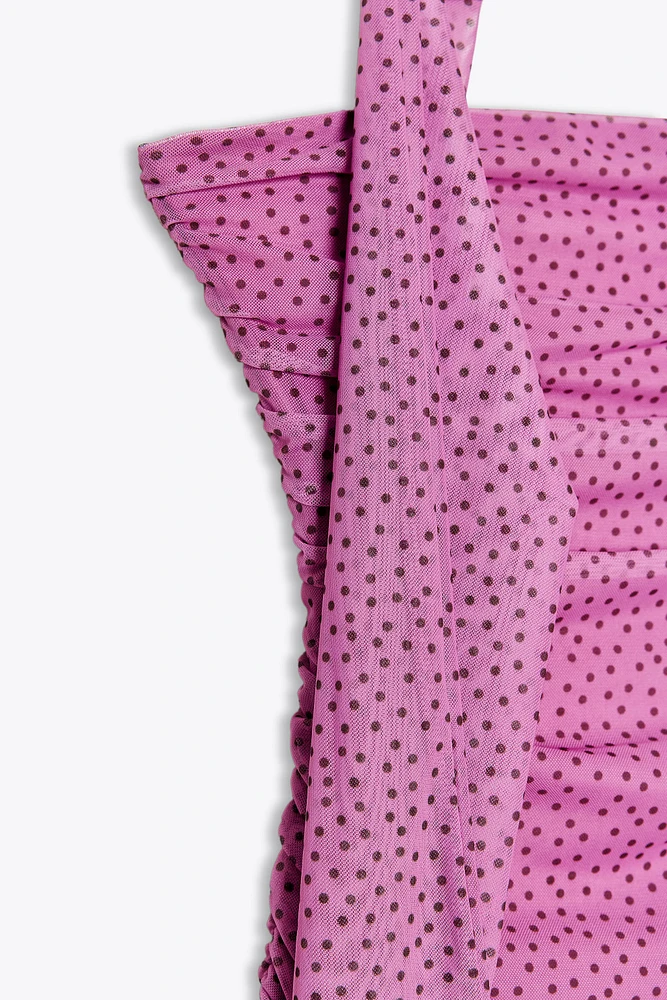 ROBE FOULARD À POIS