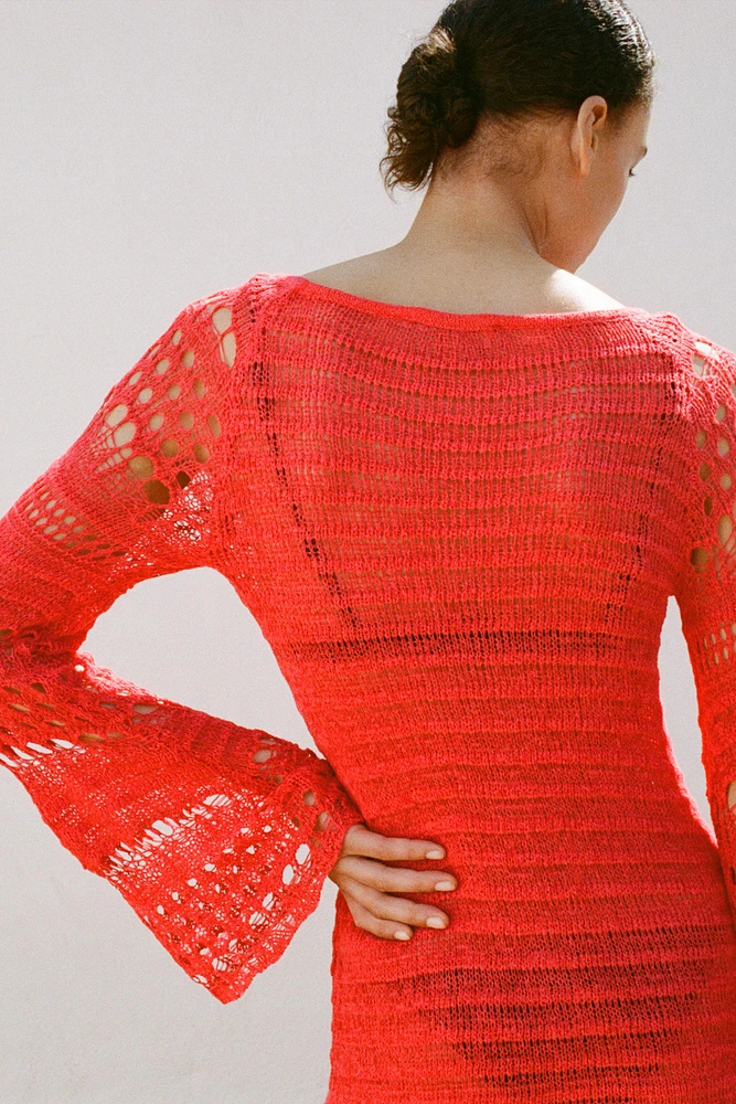 ROBE COURTE EN MAILLE