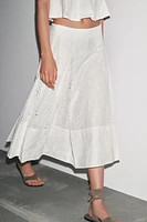 ZW COLLECTION EMBROIDERED CAPE SKIRT