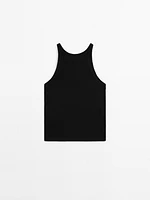100% cotton halter top