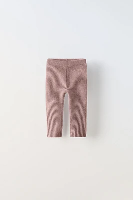 CASHMERE RIB LEGGINGS