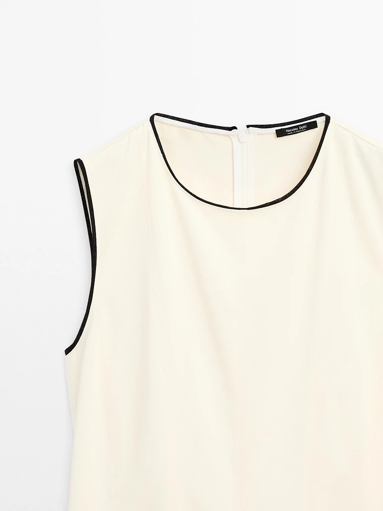 Robe portefeuille contrastante