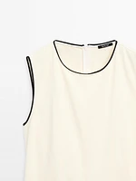 Robe portefeuille contrastante