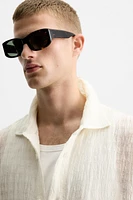 TEXTURED LINEN - COTTON SHIRT