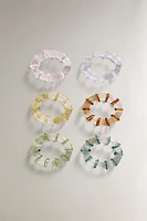 LOT PORTE-SERVIETTES VERRE (LOT DE 6)