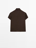 100% linen short sleeve shirt
