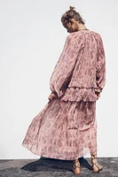 ROBE IMPRIMÉE À VOLANTS