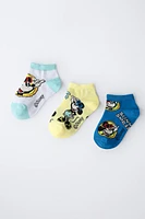 LOT DE TROIS PAIRES SOCQUETTES MICKEY MOUSE © DISNEY