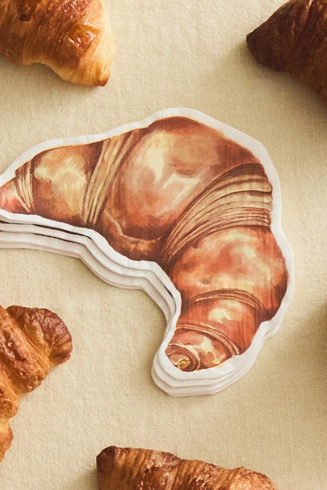 LOT SERVIETTES DE TABLE PAPIER CROISSANT (LOT DE 20)
