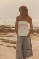 TOP BUSTIER PÉPLUM