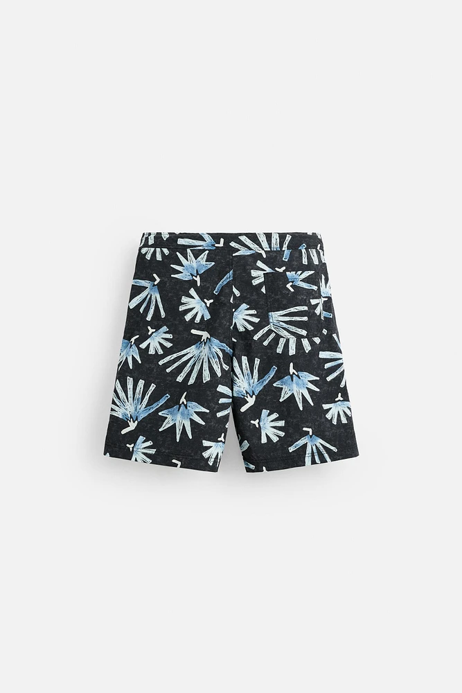FLORAL PRINT LONG SWIMSUIT