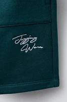 EMBROIDERED JOGGING SHORTS