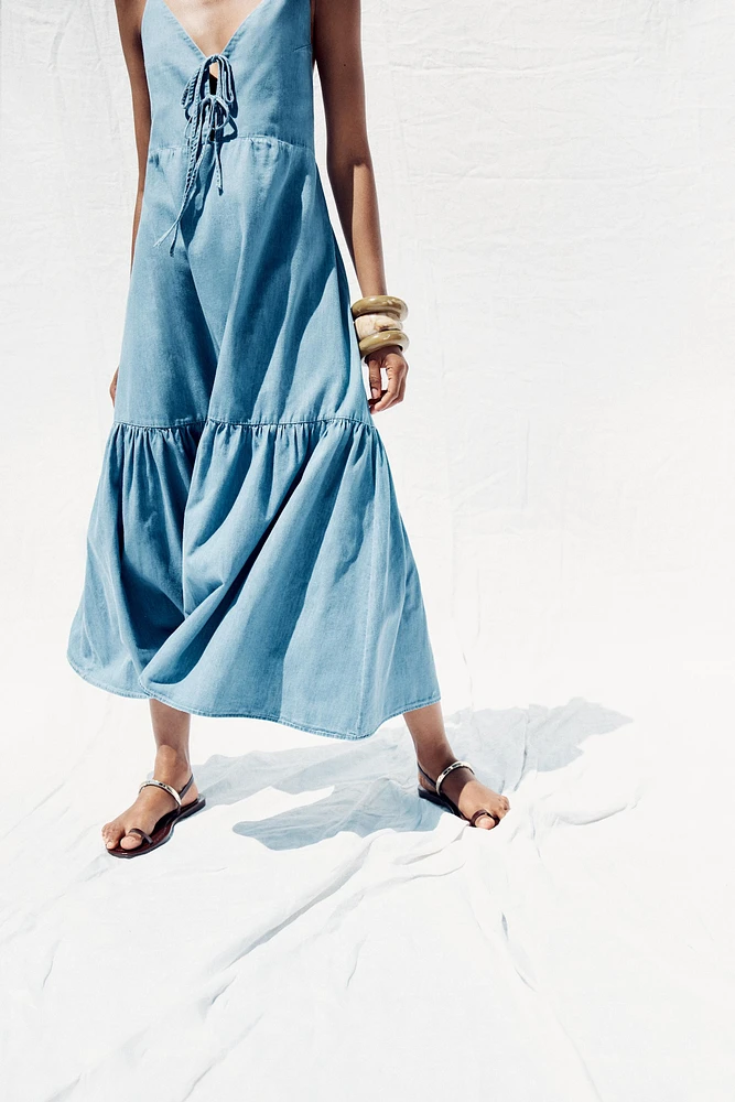 BOW MIDI DRESS