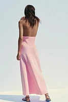 ROBE MI-LONGUE AVEC ENCOLURE AMÉRICAINE
