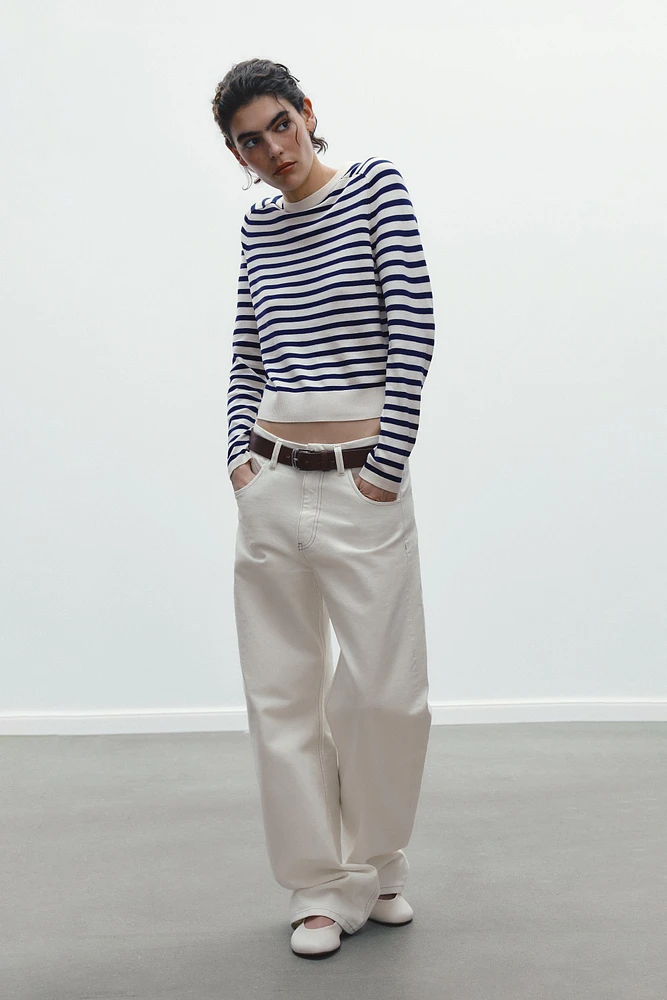 STRIPED KNIT SWEATER