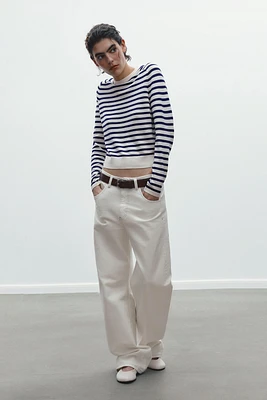 STRIPED KNIT SWEATER