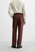 TWILL STRUCTURED PANTS