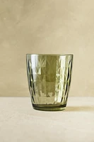 RAISED DESIGN GLASS TUMBLER