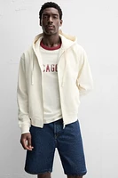 SWEAT BASIQUE À CAPUCHE ET ZIP