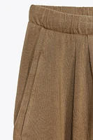 PANTALON LARGE 7/8 DÉLAVÉ