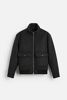 POCKETED TEXTURED JACKET