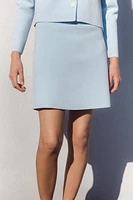 PIPED KNIT MINI SKIRT