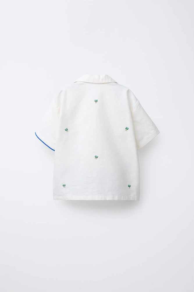CHEMISE BRODERIES FERME