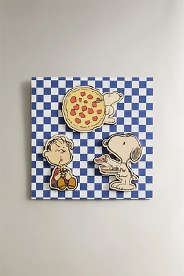 LOT AIMANTS ENFANT PIZZA PEANUTS™ (LOT DE 3)