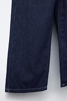 CULOTTE JEANS WITH ELASTIC TRIM