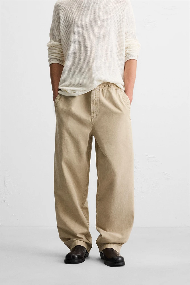 PANTALON RELAXED FIT DÉLAVÉ