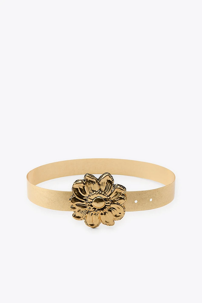 METAL FLOWER BELT