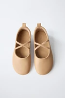 LEATHER BALLET FLATS
