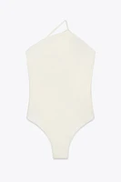 ASYMMETRIC PLAIN SWIMSUIT