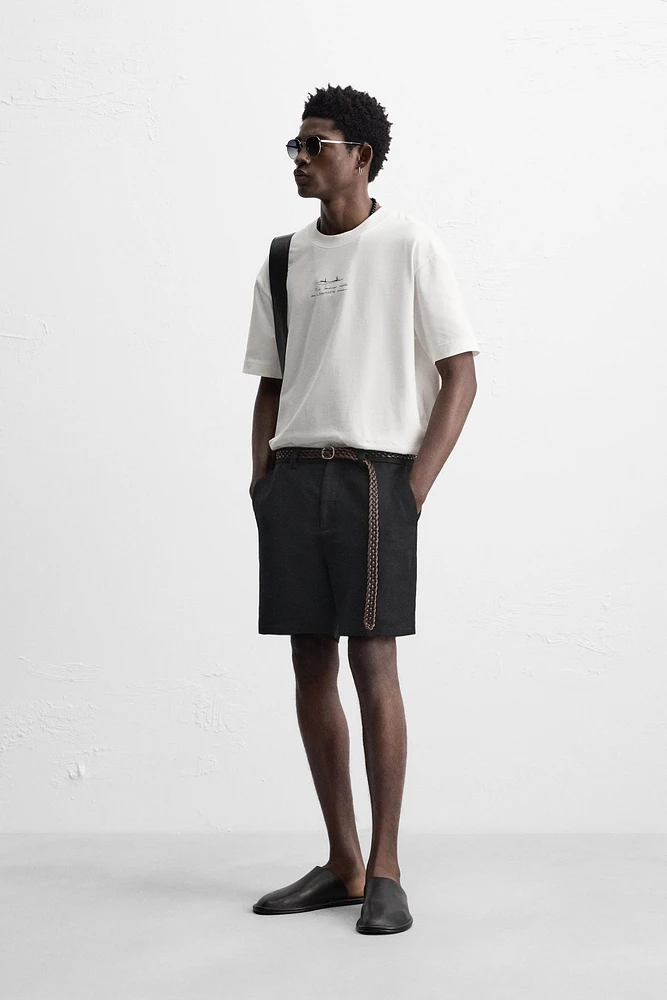 T-SHIRT À PIÈCE IMPRIMÉE