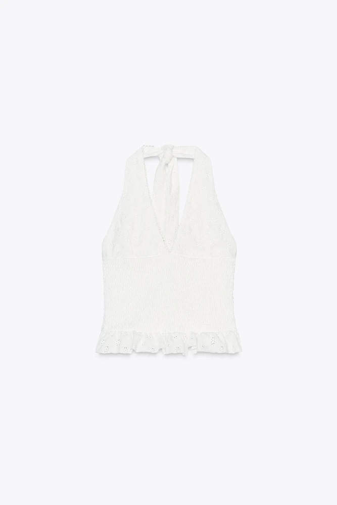 TOP HALTER COMBINÉ